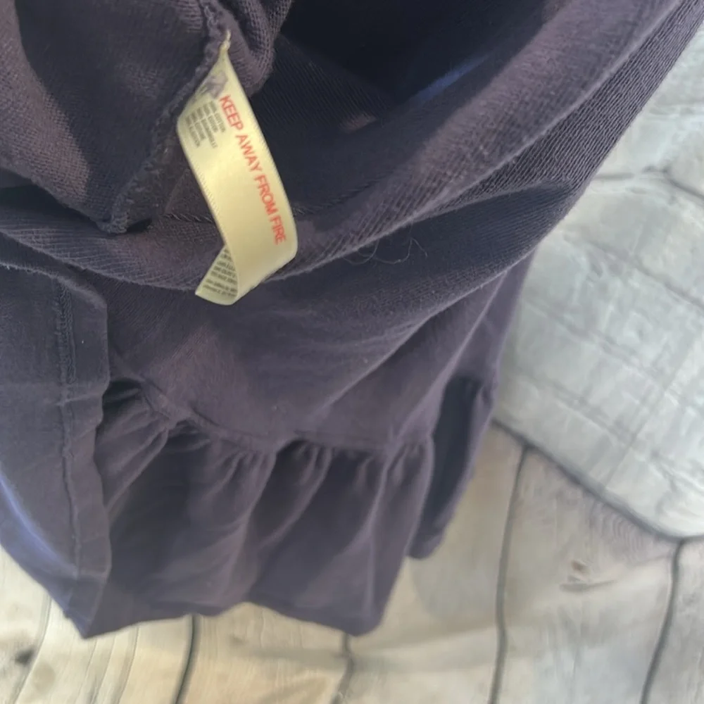 Free People Beach Navy Blue Strapless Maxi Dress Size Large Excellent Condition